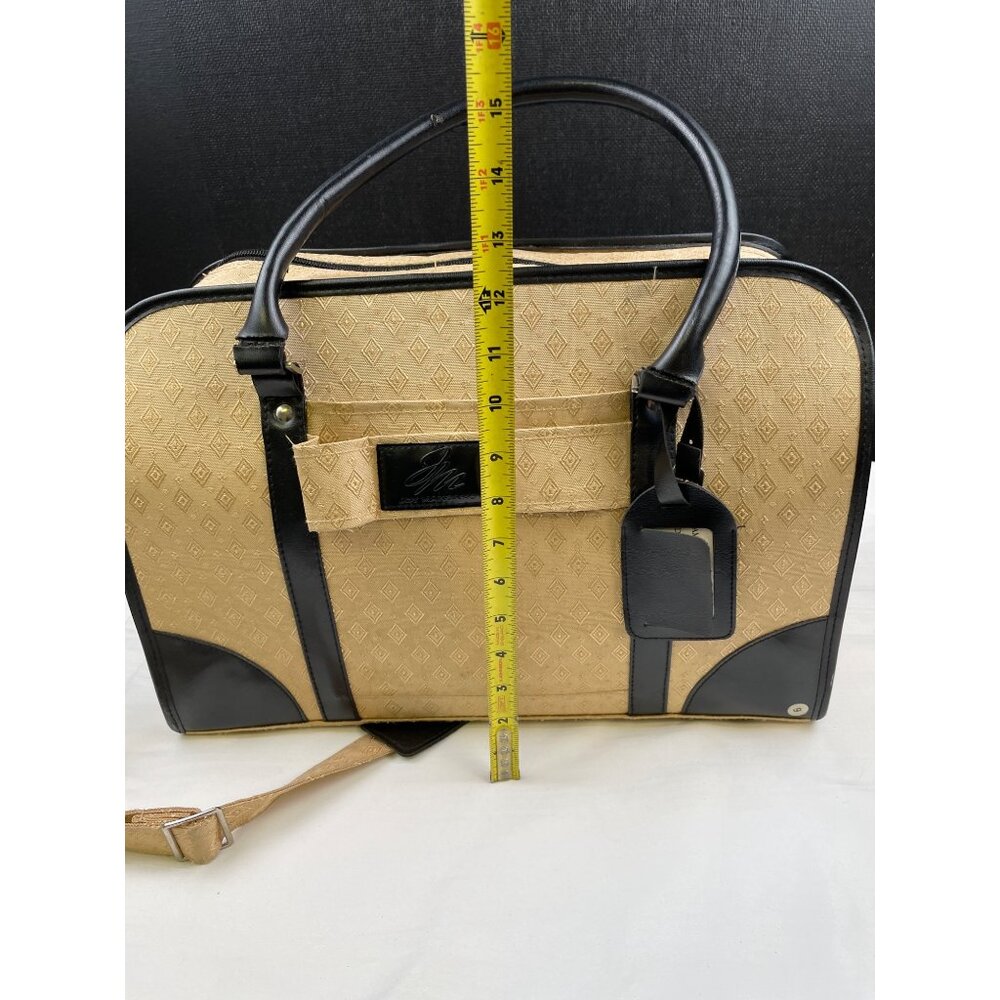 Joy Mangano Women's Tan/Black Carry on Bag/Small Luggage SKU 3747 - Picture 10 of 16